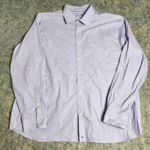 Vineyard Vines On The Go Performance Shirt‎ Men 2XL XXL Purple Gingham Plaid